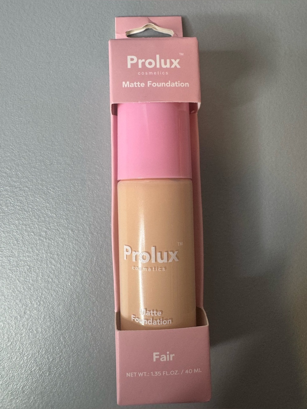 Prolux cosmetics Matte Foundation in fair